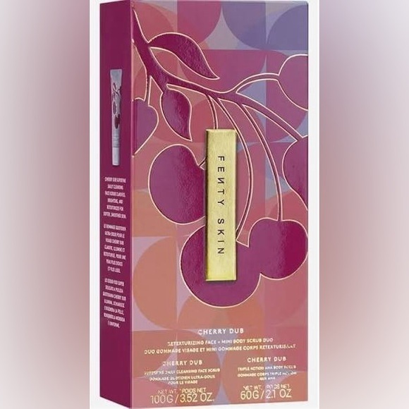 Fenty Beauty Other - 🍒 Fenty Skin Cherry Dub Body Scrub Duo | AHA Exfoliating Set